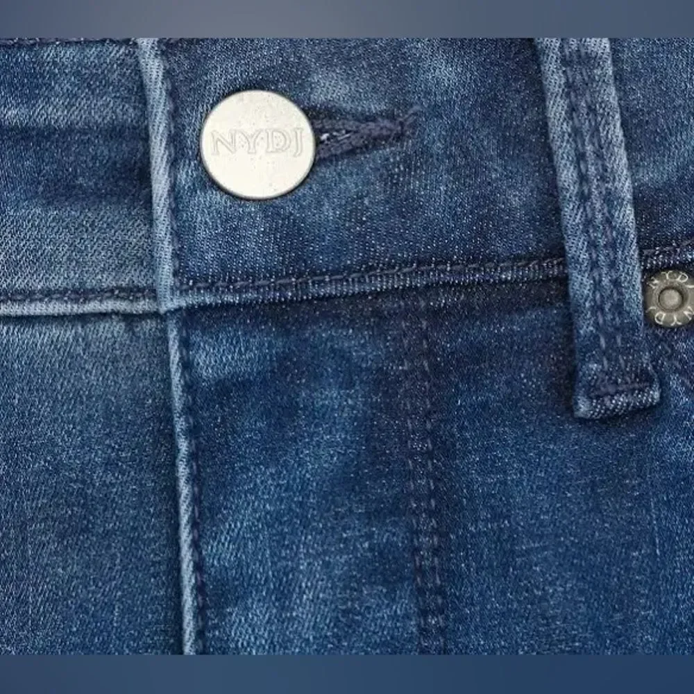 NYDJ Curve Shaper Marilyn Straight Jeans NEW in packaging Size 12 Color Heavenly - Picture 2 of 5